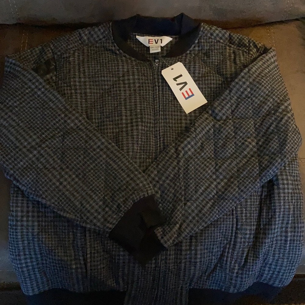 Women’s Flannel bomber zip up jacket size XXL